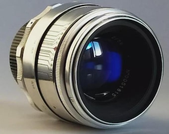 KMZ Helios 44 Lens 8 blades 2/58 mm mount M42 Silver