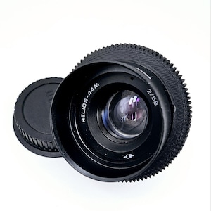 Helios 44m 2/58 mm lens Cine mod Canon EF mount