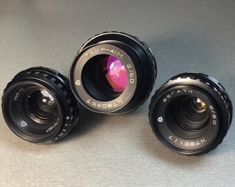 SET Photo Lens Mir 11m Vega 7-1 Tair 41m for BlackMagic Pocket BMPCC