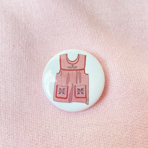 Abuela&#39;s Mandil Button Pin, Apron, Mexican Kitchen Apron,Mexican floral embroidery, Delantal, Pinafore, Mama, Mom, Abuelitas, Abuelitos,