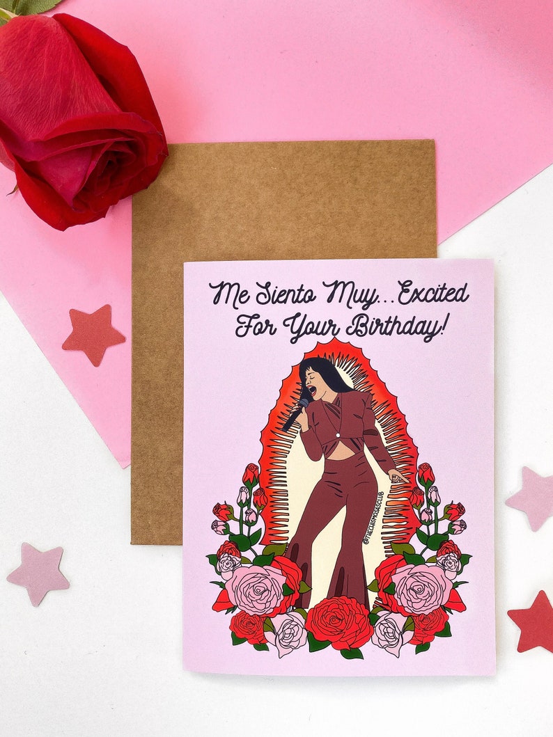 Me Siento Muy Excited Como La Flor Reina Cumbia Happy Birthday Latina Latinx Spanish Stickers 