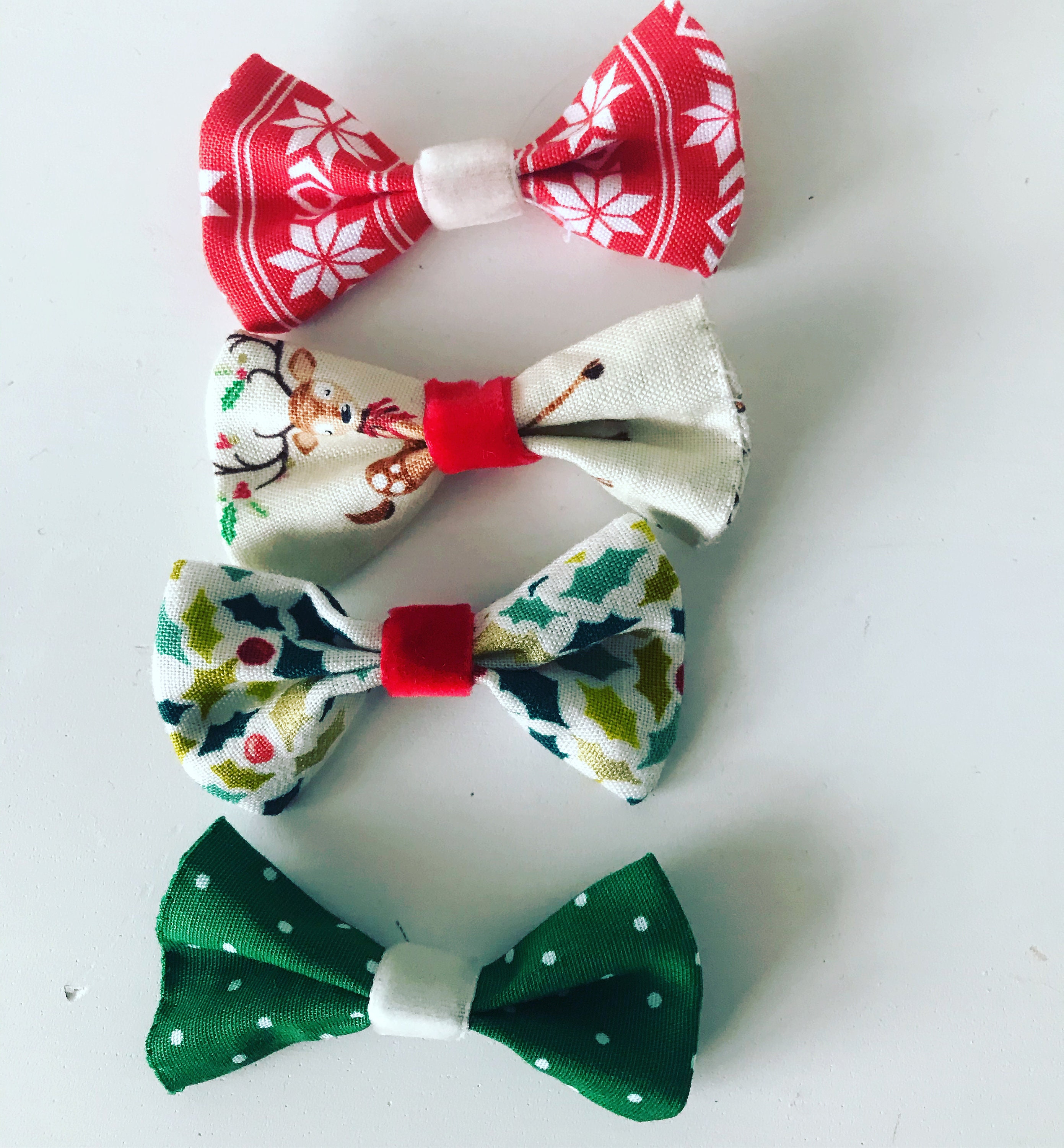 Set of 4 Mini Bows Etsy