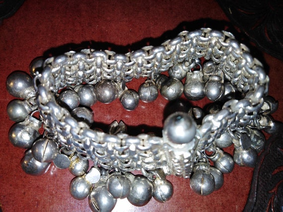 Solid silver belly dancers bracelet massive heavy… - image 7