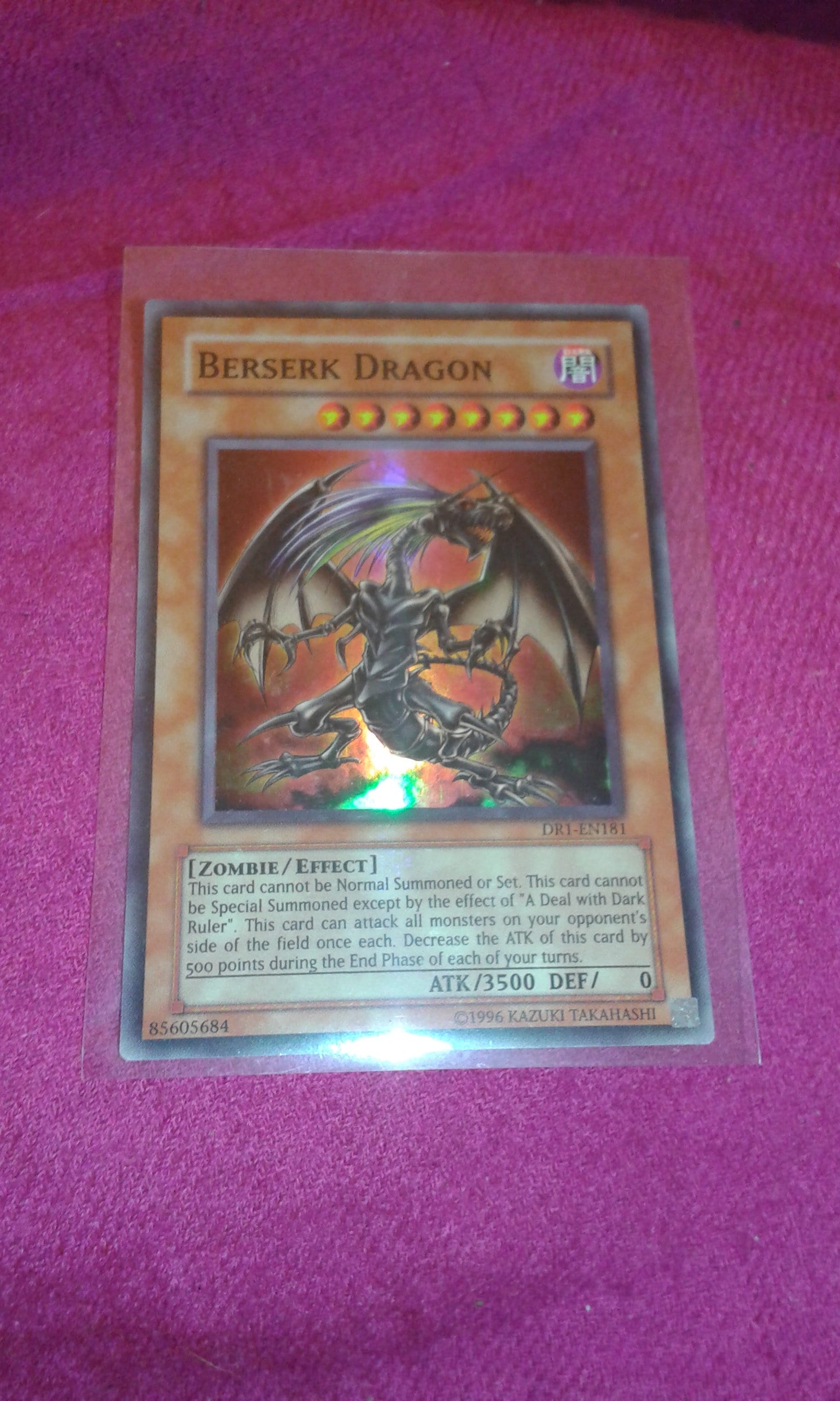 BERSERK DRAGON DR1-EN181 Yugioh Card Holo Shiny Trading Card