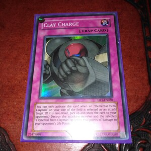 Clay Charge DP1-EN030 Holo Yugioh Playing Trading Card - Boutiquebyrachelco  - Etsy