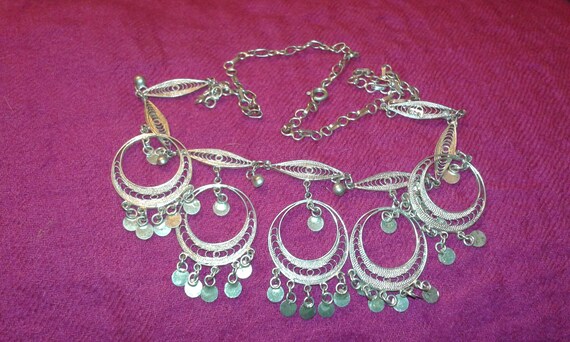 Solid sterling silver handmade filigree Rajasthan… - image 6