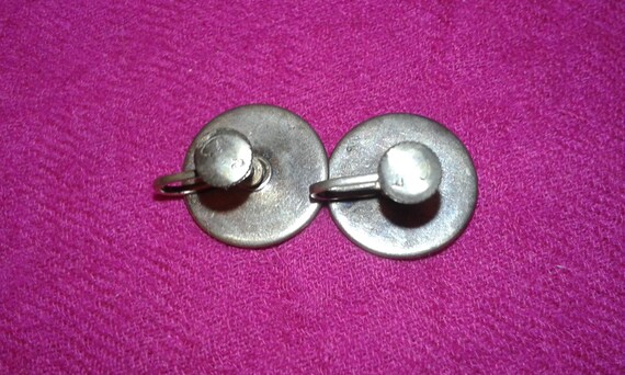 Solid sterling silver hand painted enamel Art Nou… - image 4