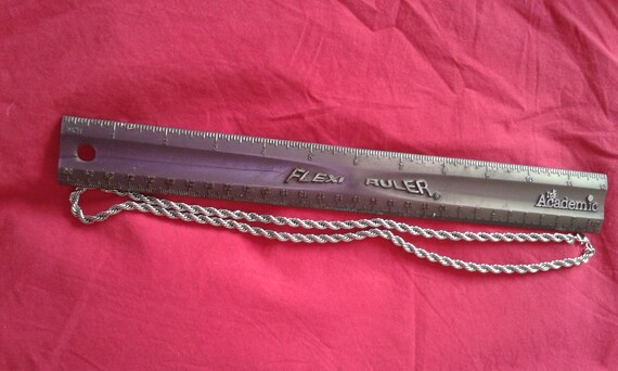 Solid silver double stranded long chain necklace - image 4