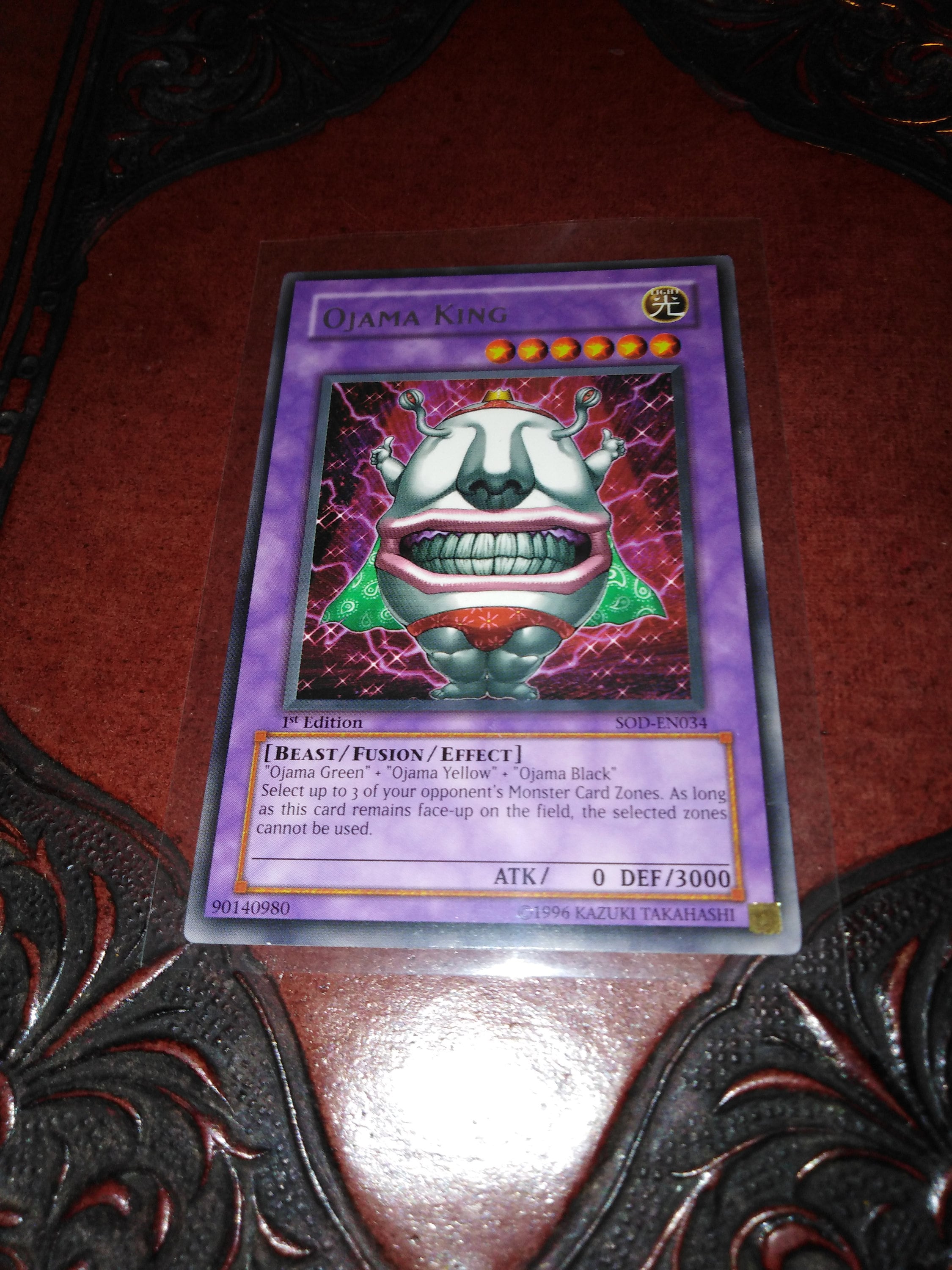 Ojama King SOD-EN034 1st Edition Yugioh Card