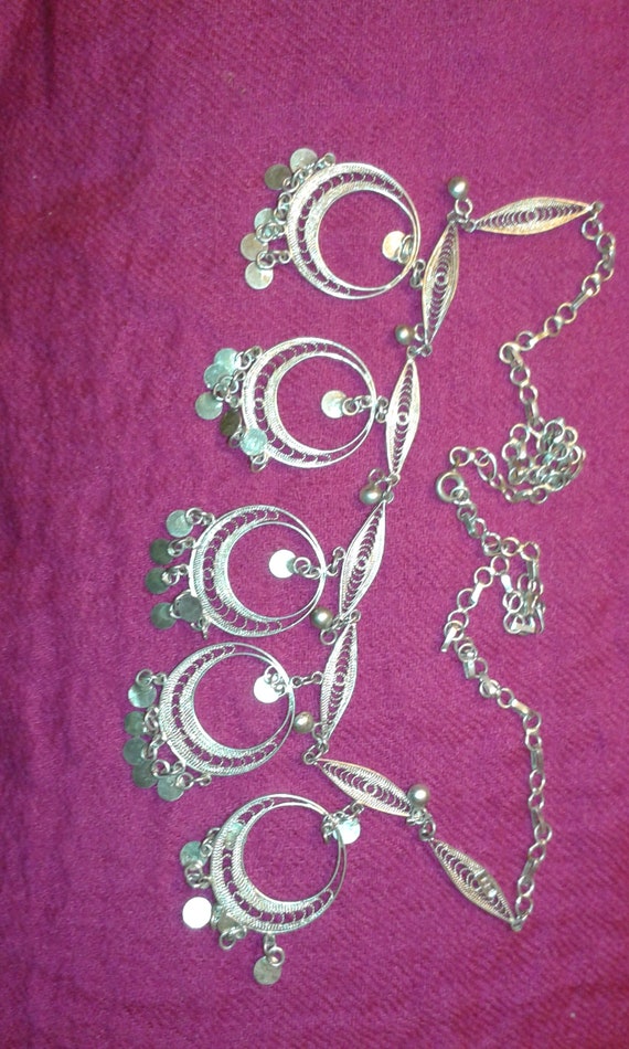 Solid sterling silver handmade filigree Rajasthan… - image 10