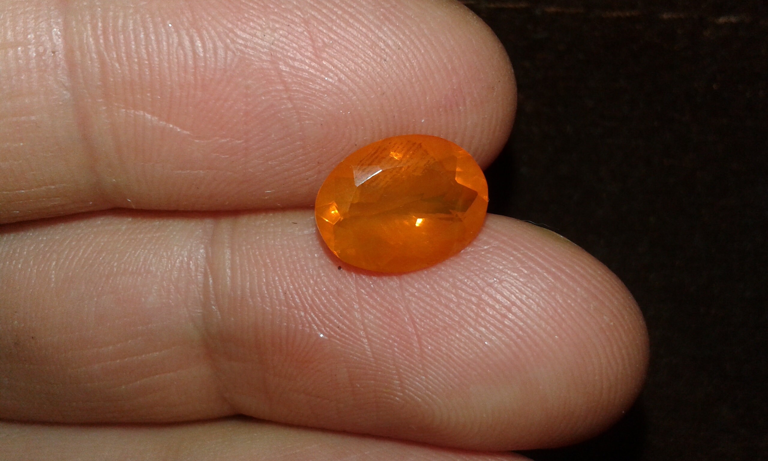 OPALE Di Fuoco Naturale Ovale 7x5 MM Dimensioni. Prezzo Al Italia - Foto 4