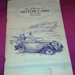 An Album of Motor Cars Second Series - Issued by John Player and Sons - Collectible rare cards with book every card here