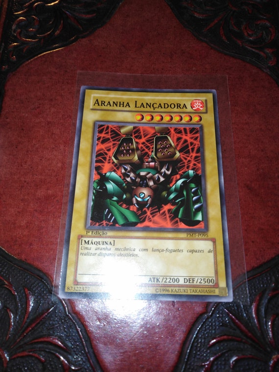 Buy Launcher Spider Aranha Lancadora Portugese Yugioh Card PMT-P095 1st  Edition Trading Playing Car - Prelovedbargains Treasurentreats Online in  India - Etsy