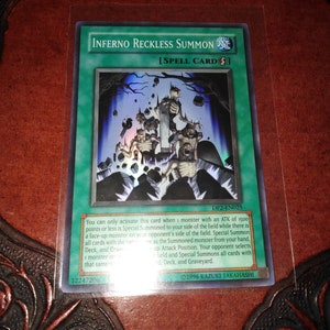 Inferno Recklass Summon DP2-EN025 Holo YuGiOh trading speelkaart - BoutiquebyRachelco