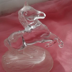 Cristal d&#39;Arques rearing horse pony riding equestrian