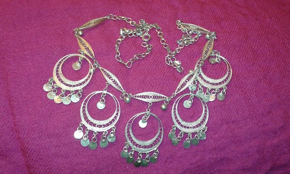 Solid sterling silver handmade filigree Rajasthan… - image 1