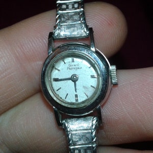 Antique 1930s Girard Perregaux 18kt white gold ladies wristwatch - spares or repair