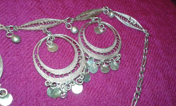Solid sterling silver handmade filigree Rajasthan… - image 9