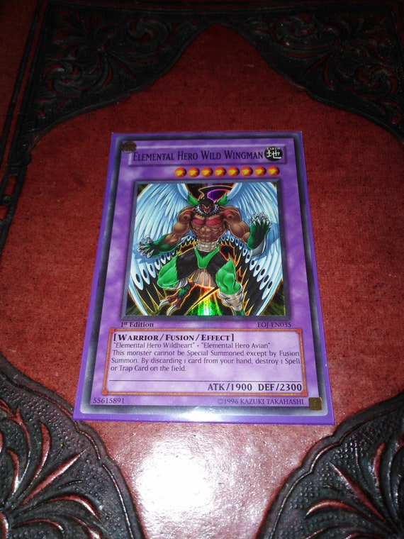 Elemental Hero Wild Wingman Yugioh Card - Etsy
