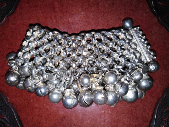 Solid silver belly dancers bracelet massive heavy… - image 2