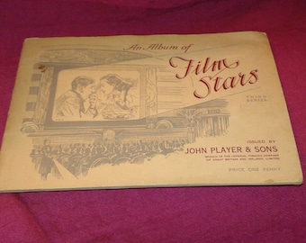 An Album of Film Stars - Third Series - Issued by John Player and Sons - famous actors and actresses of the 1930s