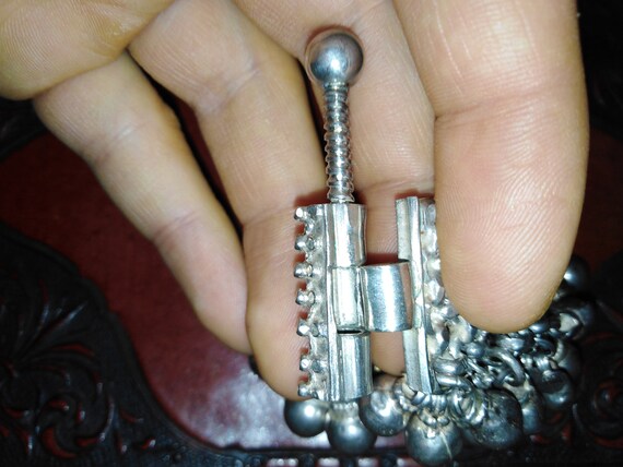 Solid silver belly dancers bracelet massive heavy… - image 6