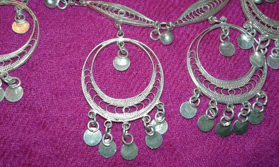 Solid sterling silver handmade filigree Rajasthan… - image 4