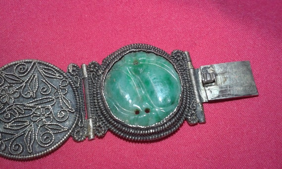 Antique C1900 Solid sterling silver filigree and … - image 9