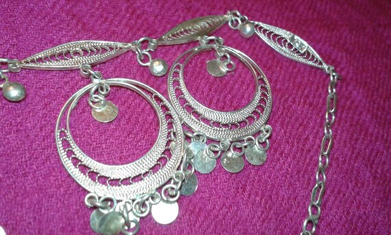Solid sterling silver handmade filigree Rajasthan… - image 8