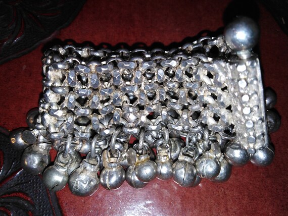 Solid silver belly dancers bracelet massive heavy… - image 3