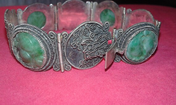 Antique C1900 Solid sterling silver filigree and … - image 3