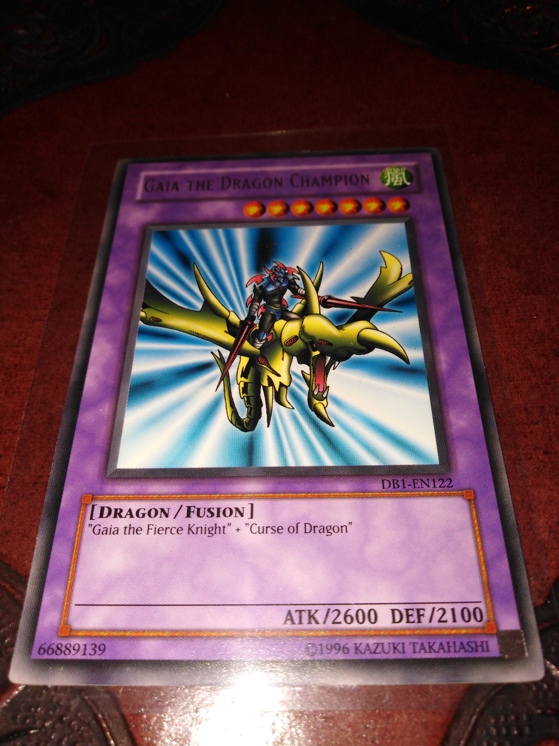 yugioh card gaia the dragon champion YuGiOh Dark Beginning 1 Single Card Gaia the Dragon Champion DB1-EN122 Rare  : Amazon.co.uk: Toys & Games
