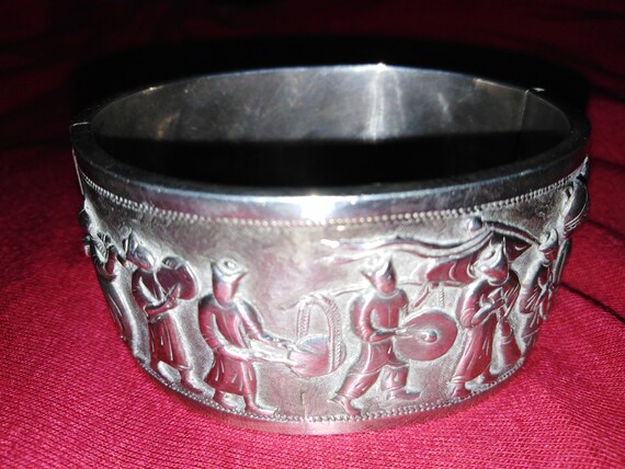 WANG HING - Antique solid sterling silver hollow … - image 2