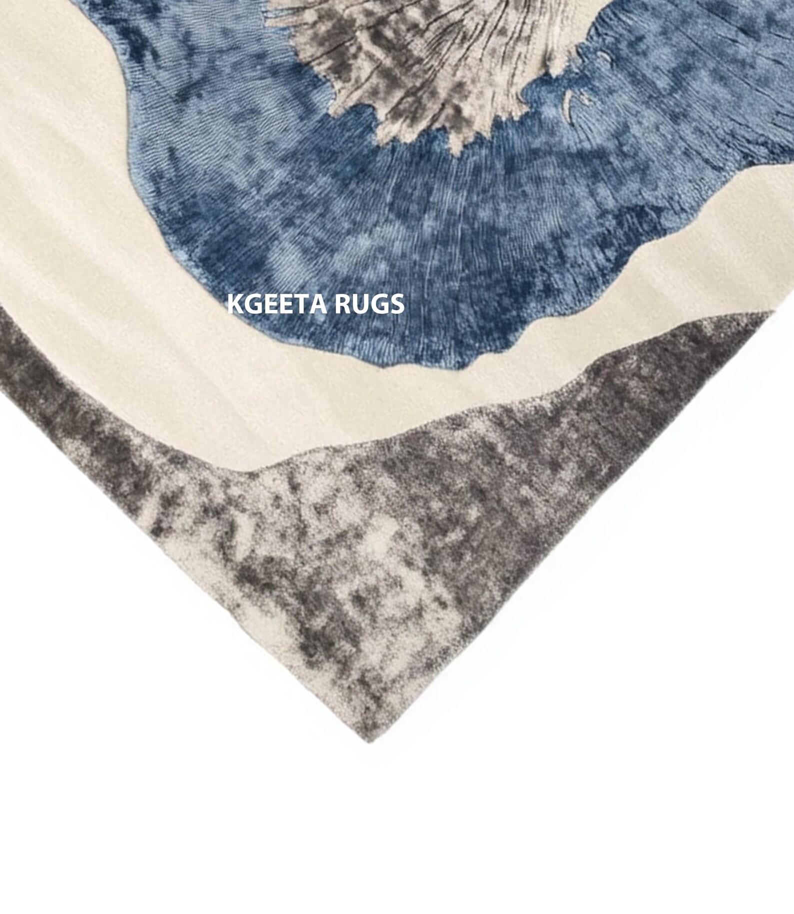 Handmade Sky Blue Area Rug: Soft Texture, 5x8 Floor Decor - Etsy