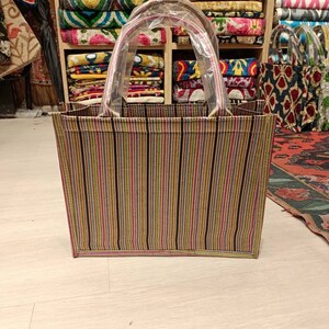 Colorful  ikat tote bag handwoven silk velvet ikat womens Clutch  bag ikat bag