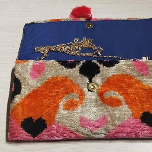 Silk İkat Clutch Bag Velvet İkat Bag Handbag İkat Bag Silk Velvet İkat ...