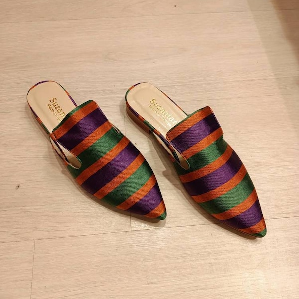 silk ikat slippers and velvet ikat silippers are handmade embroideried | velvet ikat slippers | all numbers | upholstery fabric