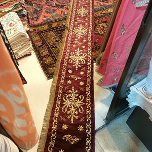 Antique Ottoman Home Decoration Fashion Velvet Gold Sırma Interior Home Style Traditional Turkish