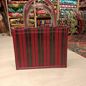 Colorful  ikat tote bag handwoven silk velvet ikat womens Clutch  bag ikat bag