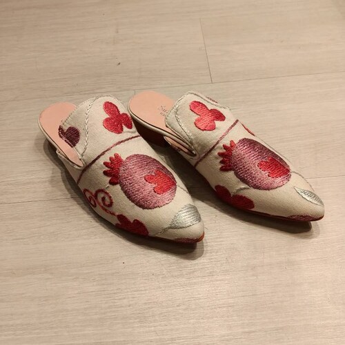 Silk ikat slippers and velvet ikat silippers are handmade embroideried | velvet ikat slippers | all numbers | shops upholstery fabric