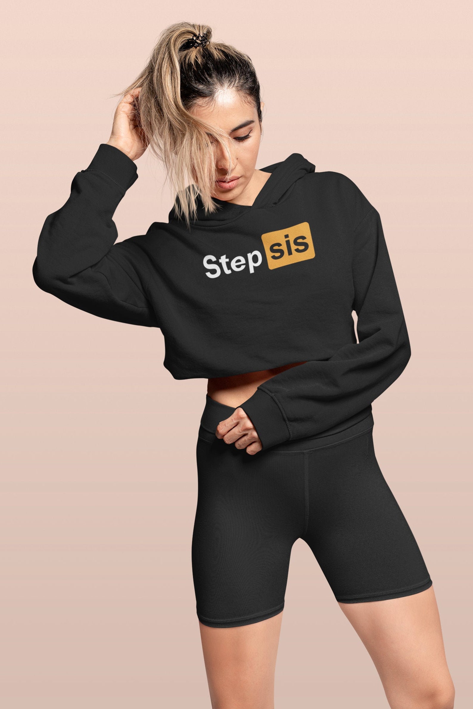 STEP SIS Crop HOODIE Funn