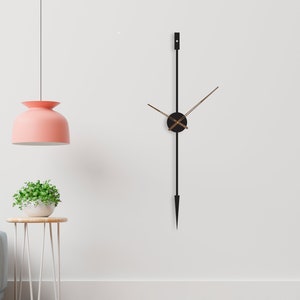 Large Wall Clock / Metal Wall Clock / Wall Clock Minimalist / Design Wall Clock / Minimalist Clock / Oversize Wall Clock / Wall Clock Unique