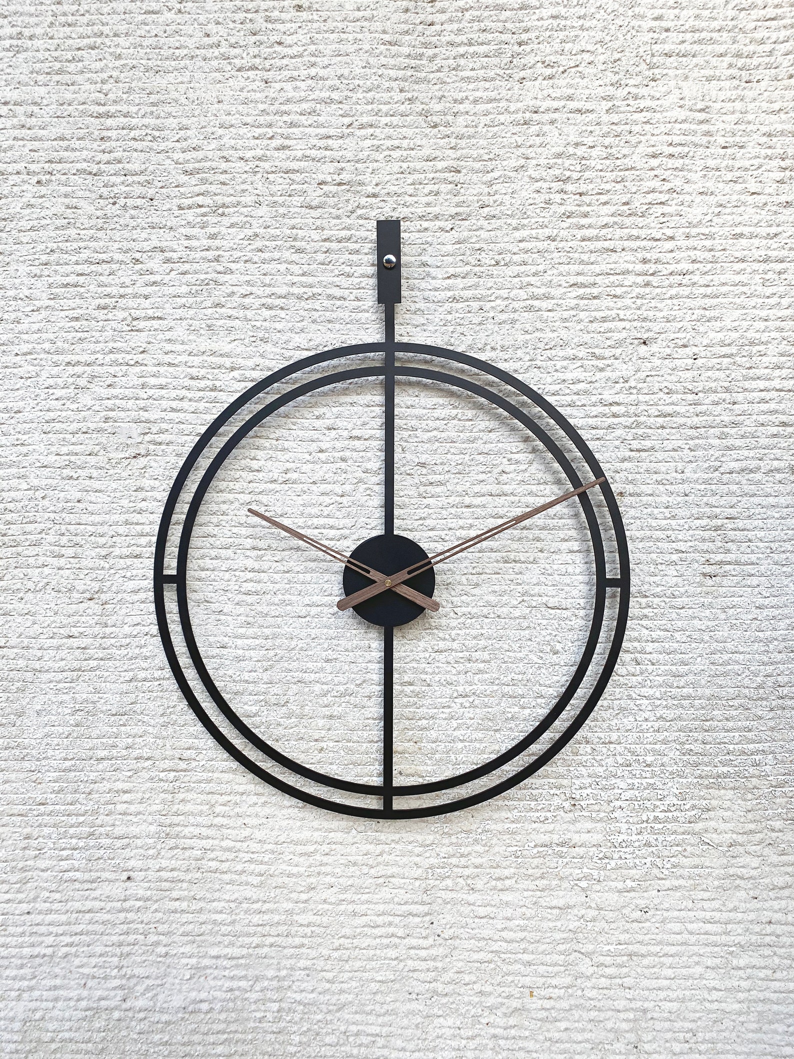 Design Wall Clock / Metal Wall Clock / Rustic Wall Clock / Etsy