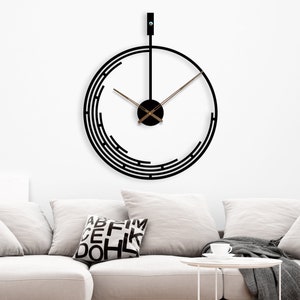 Unique Wall Clock / Metal Wall Clock / Wall Clock Unique / Minimalist Wall Clock / Design Wall Clock / Large Wall Clock Modern