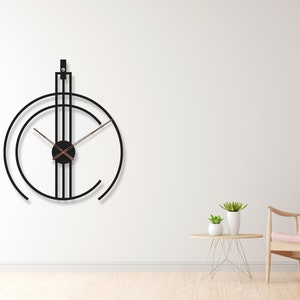 Design Wall Clock / Metal Wall Clock / Wall Clock Unique / Oversized Wall Clock / Minimalist Clock / Wall Clock Modern / Outdoor Clock