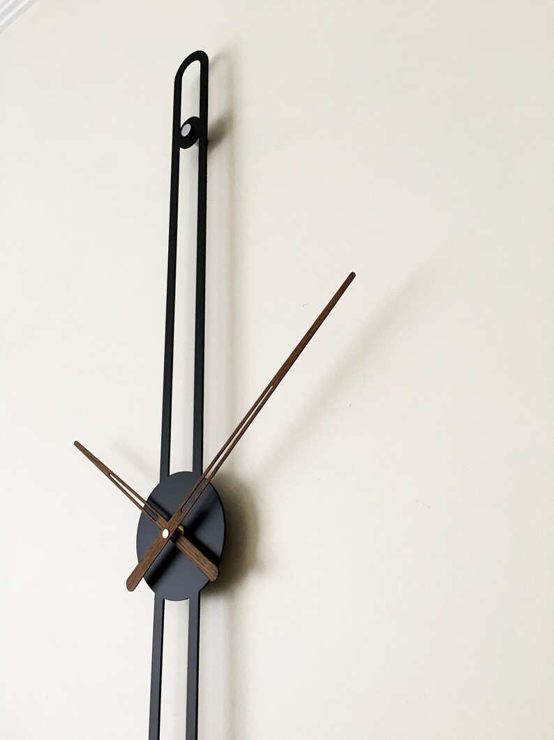 Large Wall Clock Modern / Metal Wall Clock / Silent Wall Clock Etsy