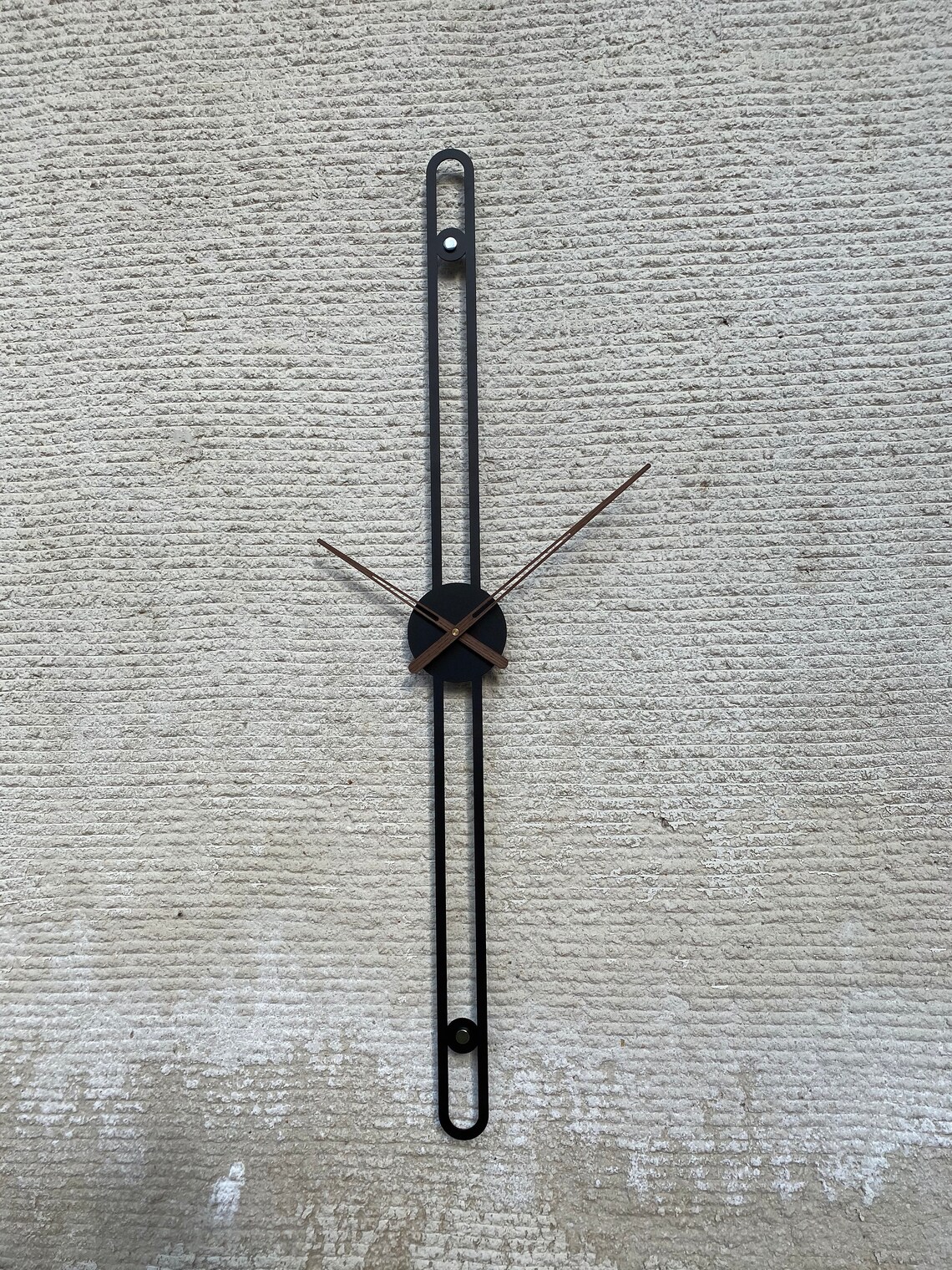 Large Wall Clock Modern / Metal Wall Clock / Rustic Wall Clock Etsy