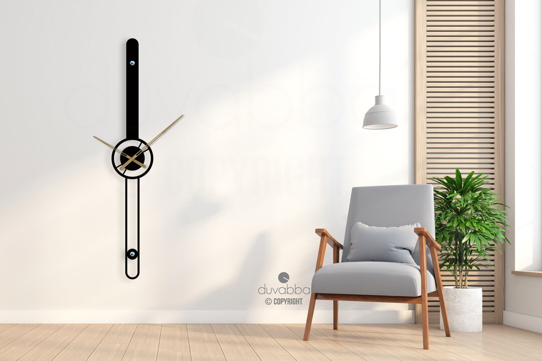 Oversized Metal Wall Clock / Big Wall Clock / Unique Metal Wall Clock ...