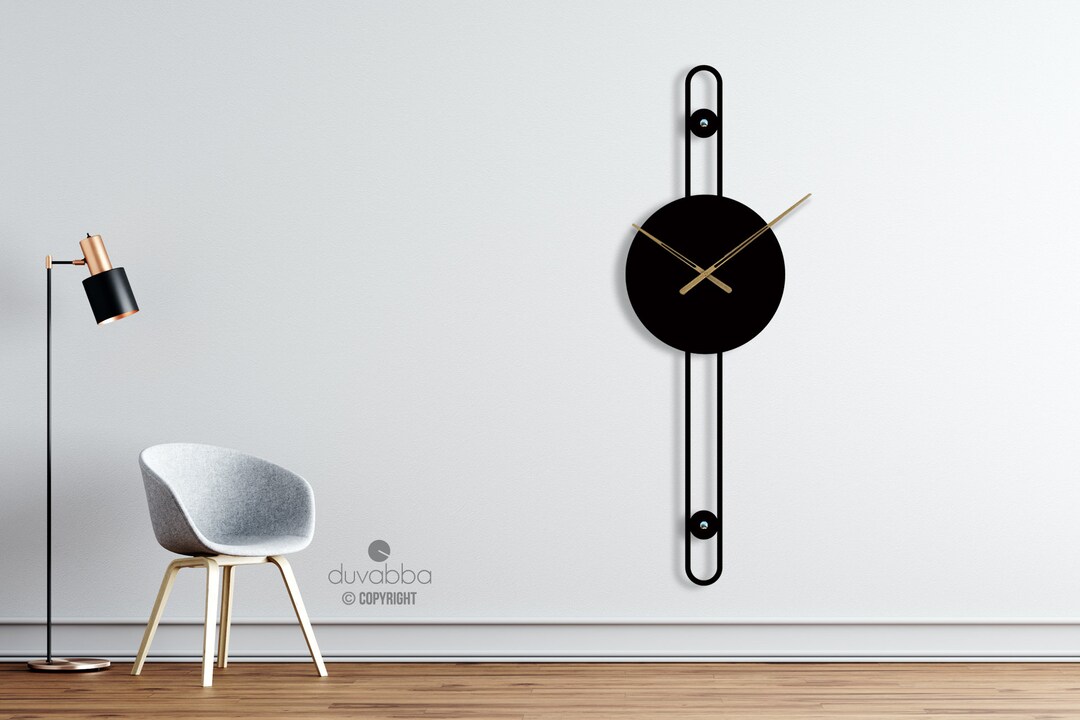 Oversize Wall Clock, Large Wall Clock Modern, Metal Large Wall Clock