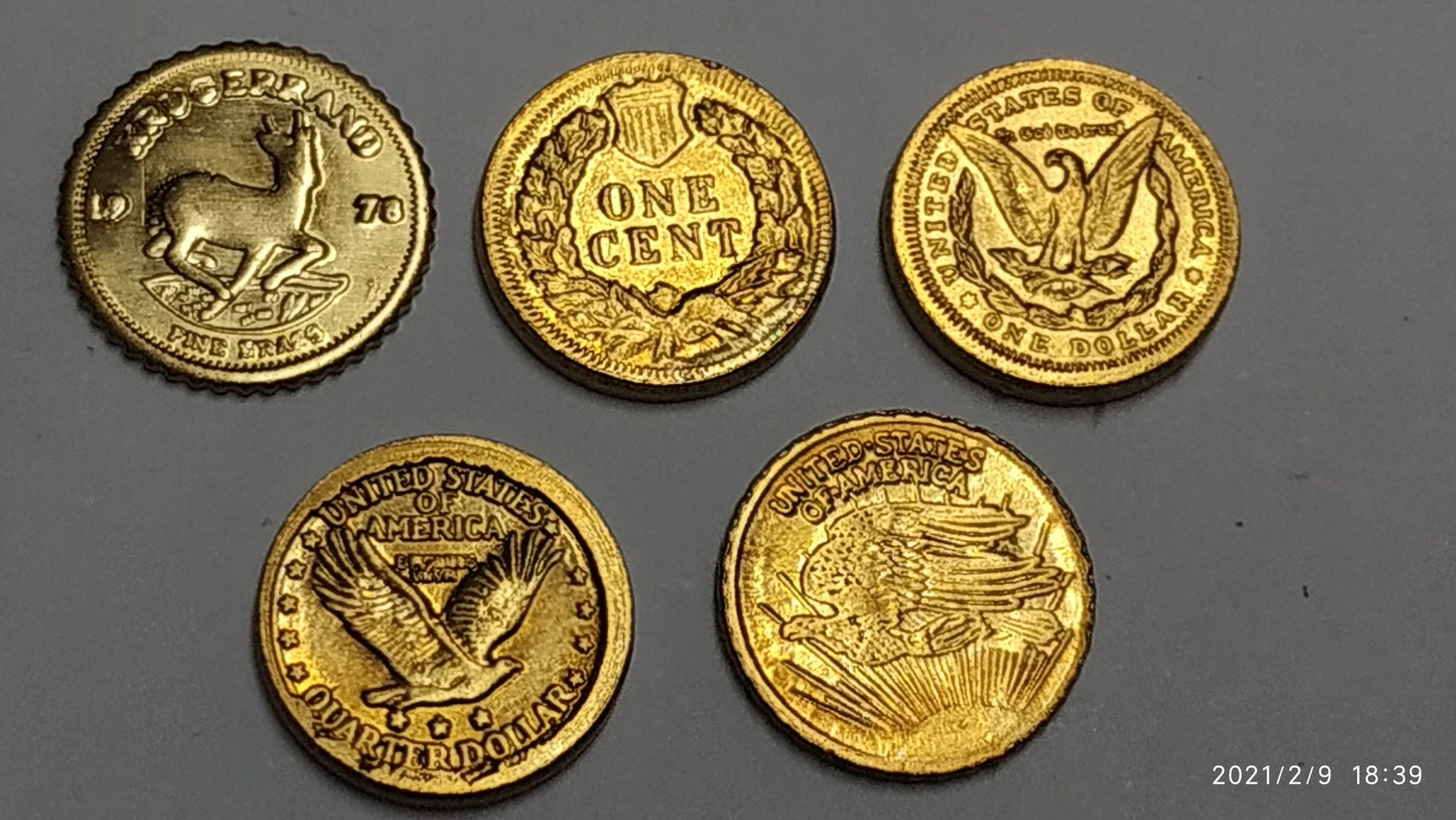 GREAT INVESTMENT mini gold coins dream team of 5 hard to find Etsy